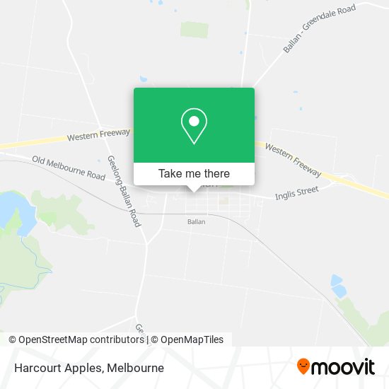 Harcourt Apples map