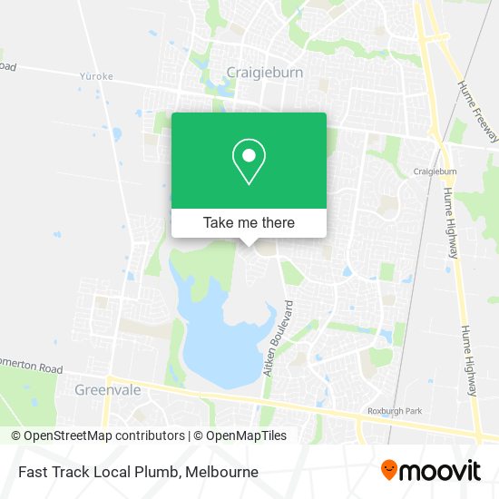 Fast Track Local Plumb map