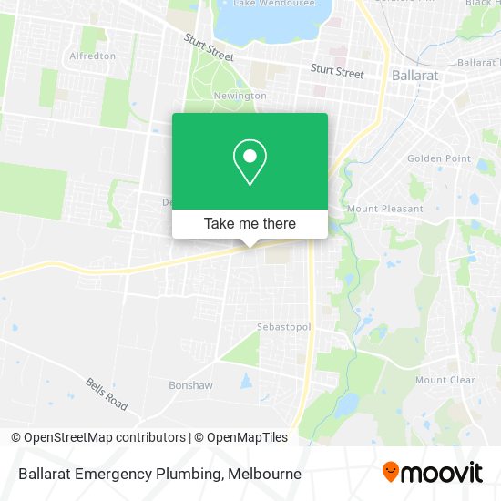 Ballarat Emergency Plumbing map