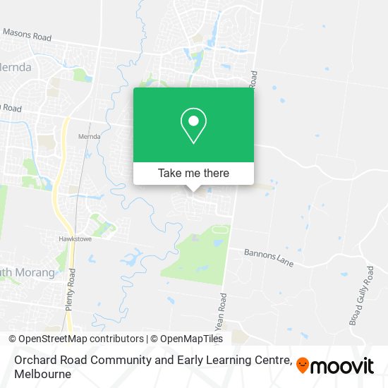 Orchard Road Community and Early Learning Centre map