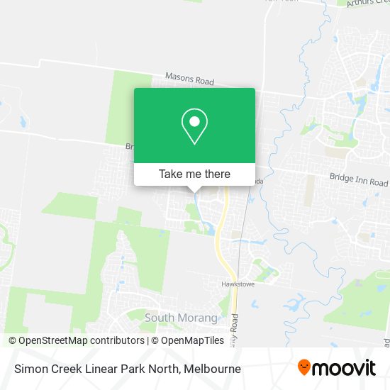 Simon Creek Linear Park North map