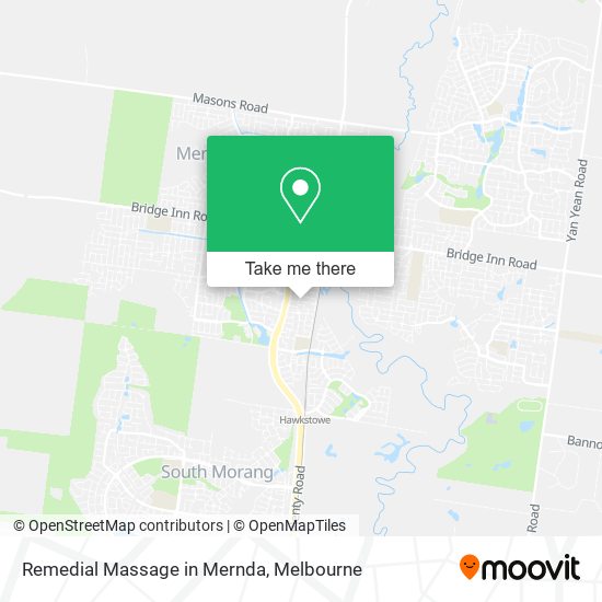 Remedial Massage in Mernda map