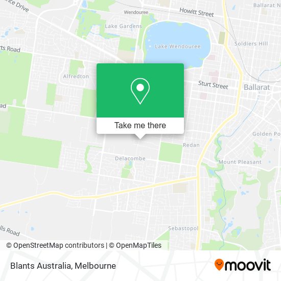 Blants Australia map