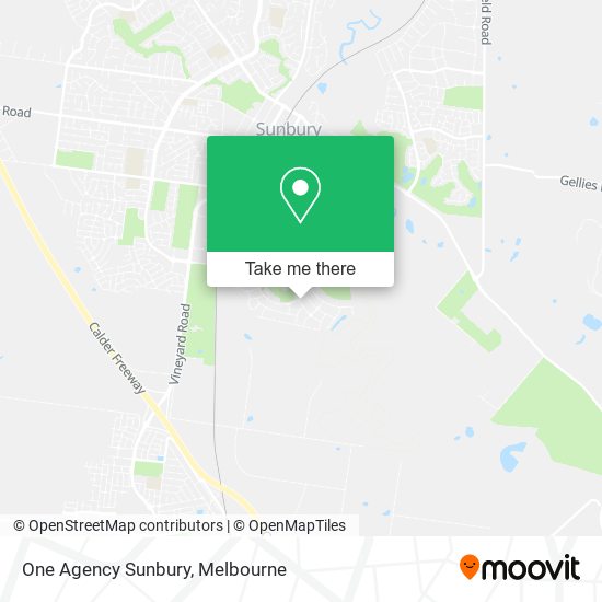 One Agency Sunbury map