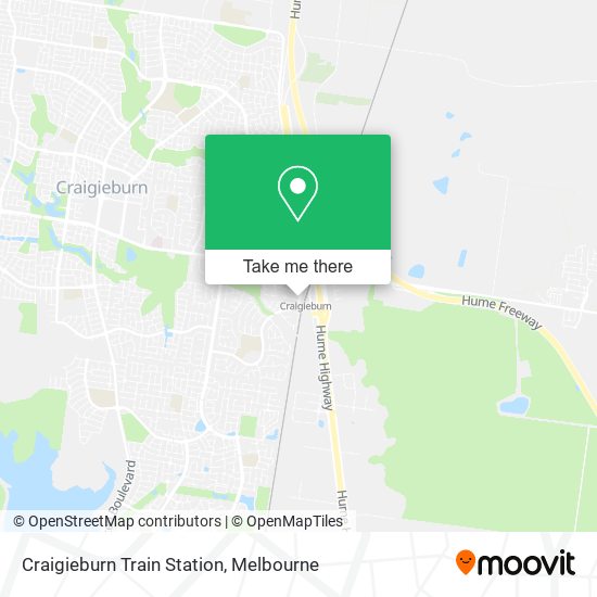 Mapa Craigieburn Train Station