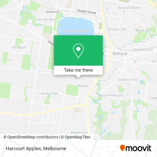 Harcourt Apples map