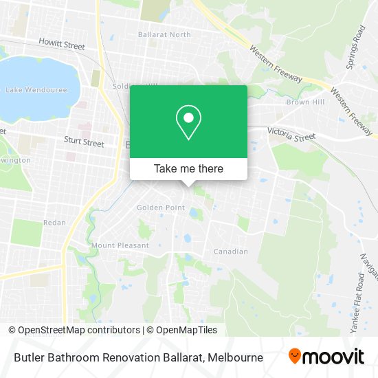 Butler Bathroom Renovation Ballarat map
