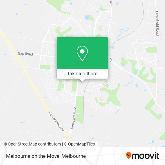 Melbourne on the Move map