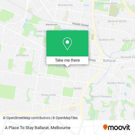 A Place To Stay Ballarat map