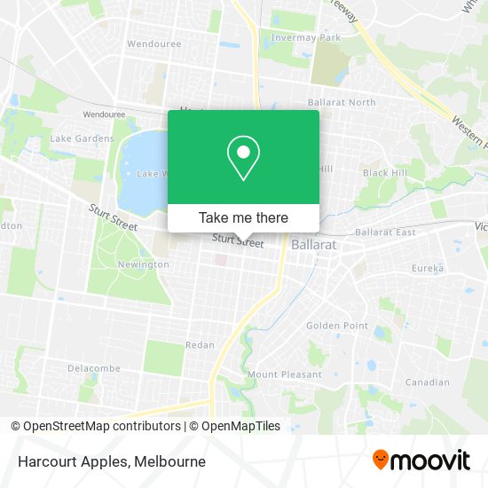 Harcourt Apples map