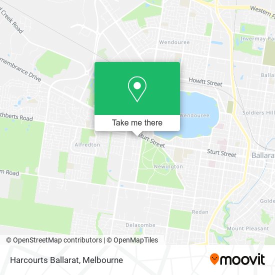 Mapa Harcourts Ballarat