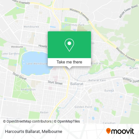 Harcourts Ballarat map