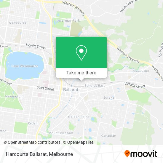 Harcourts Ballarat map