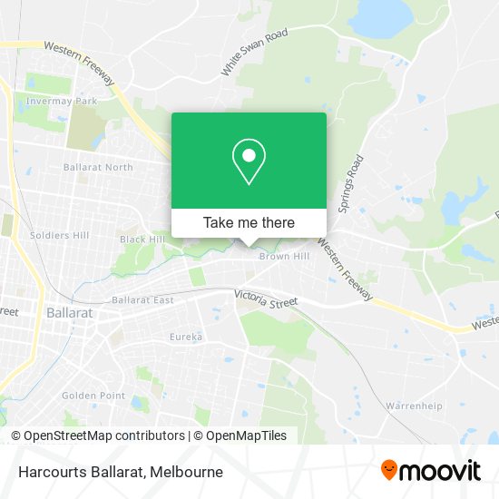 Harcourts Ballarat map