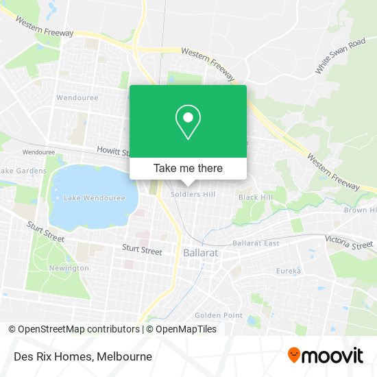 Des Rix Homes map