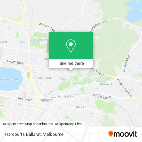 Harcourts Ballarat map