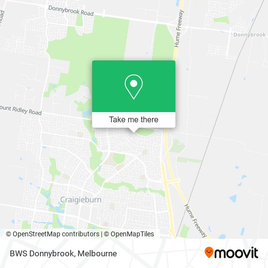 BWS Donnybrook map