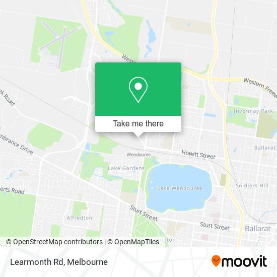 Learmonth Rd map