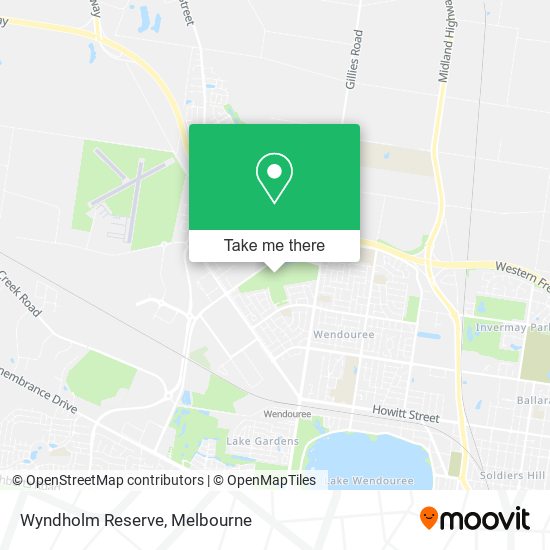 Wyndholm Reserve map