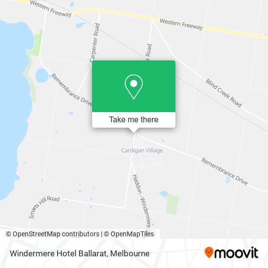 Windermere Hotel Ballarat map