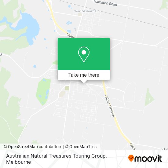 Australian Natural Treasures Touring Group map