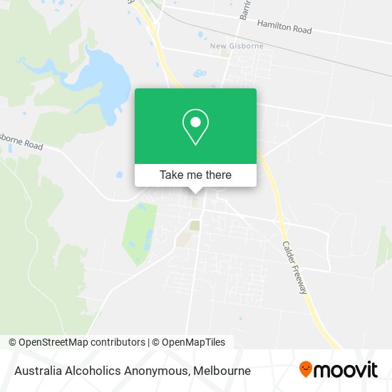 Australia Alcoholics Anonymous map