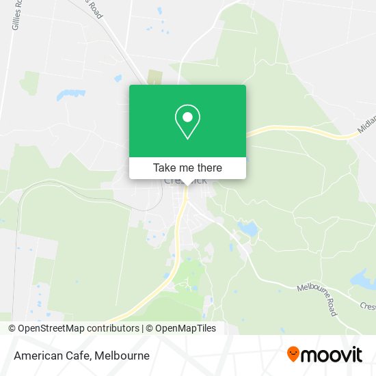 American Cafe map