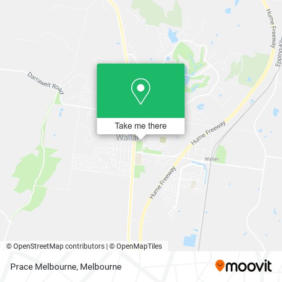 Prace Melbourne map