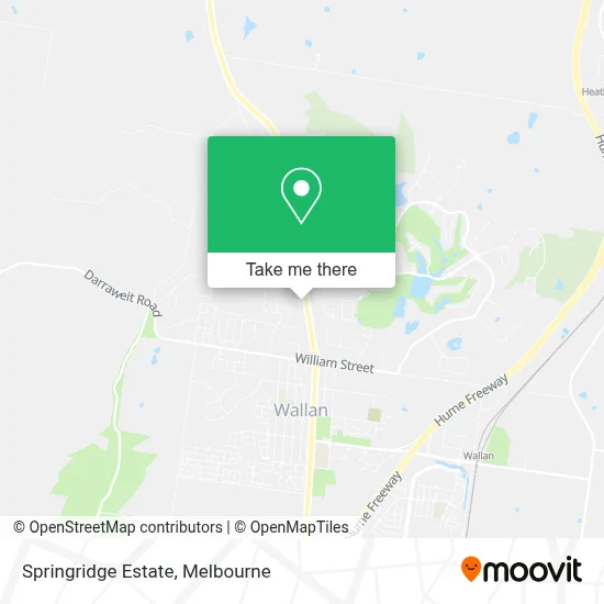 Mapa Springridge Estate