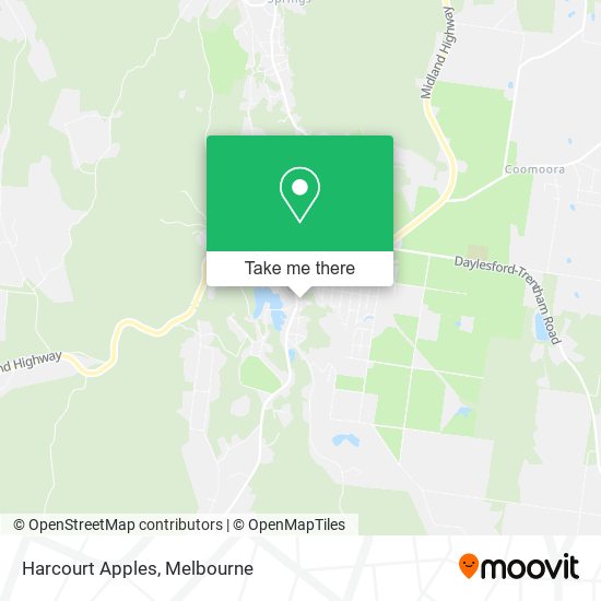Harcourt Apples map