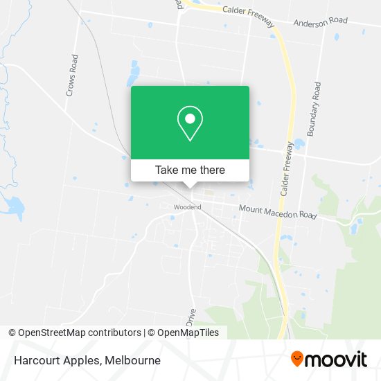 Harcourt Apples map