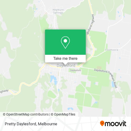 Pretty Daylesford map
