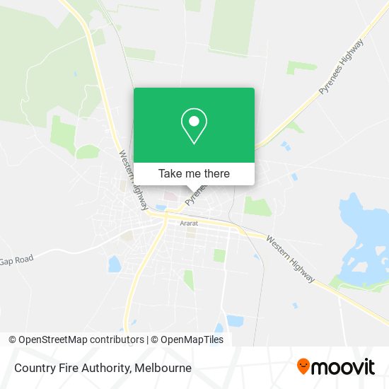 Country Fire Authority map