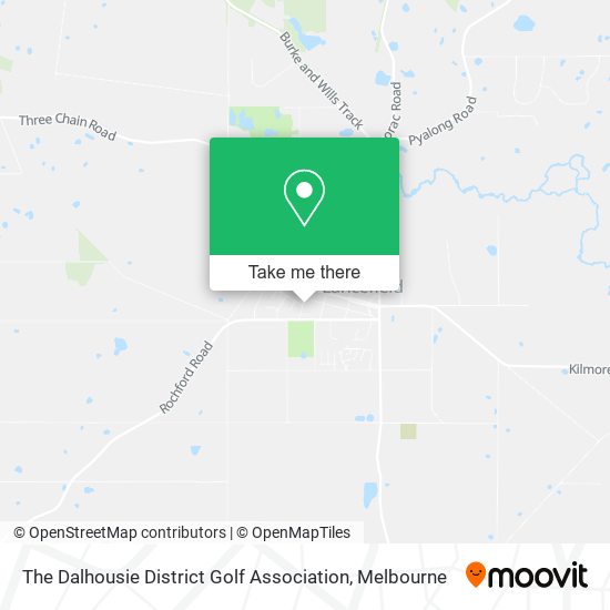 The Dalhousie District Golf Association map