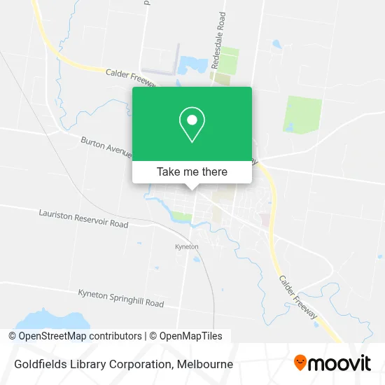 Mapa Goldfields Library Corporation