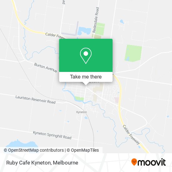 Ruby Cafe Kyneton map