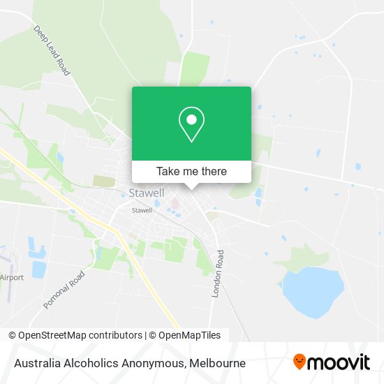 Australia Alcoholics Anonymous map