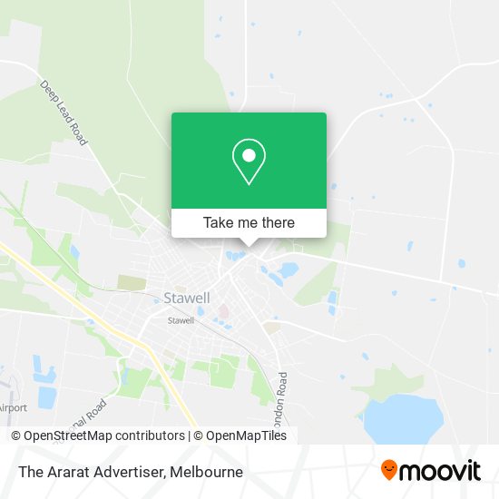 The Ararat Advertiser map