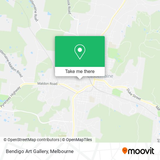 Bendigo Art Gallery map