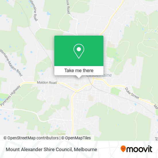 Mount Alexander Shire Council map