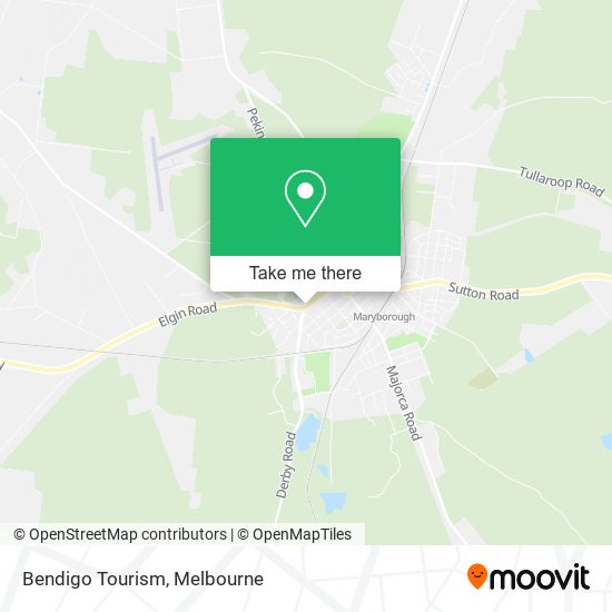Bendigo Tourism map
