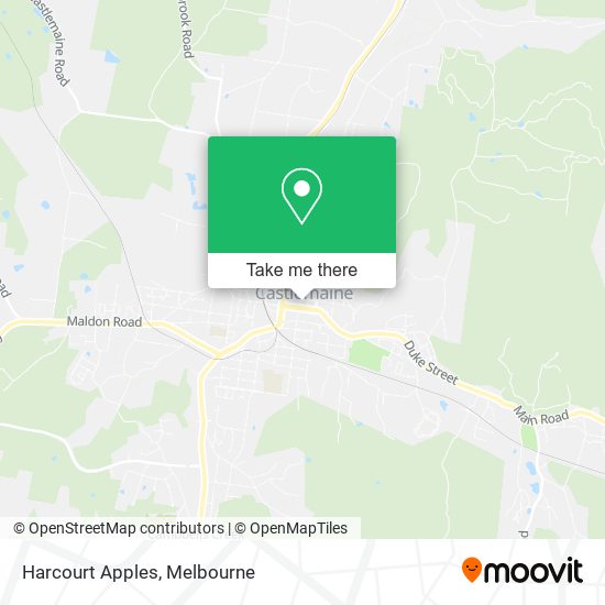 Mapa Harcourt Apples