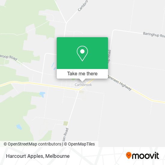 Harcourt Apples map