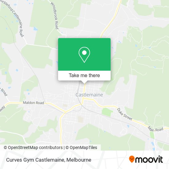 Mapa Curves Gym Castlemaine