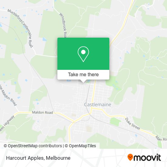 Harcourt Apples map