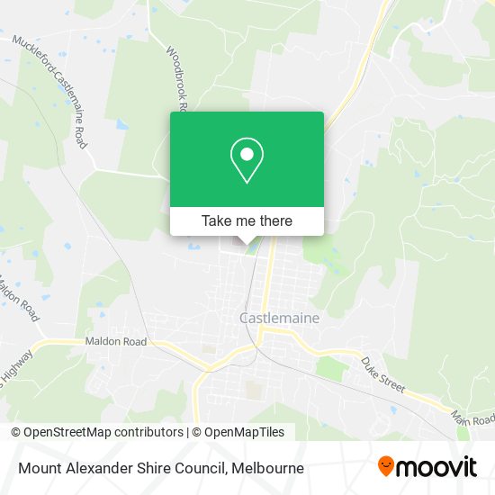 Mount Alexander Shire Council map