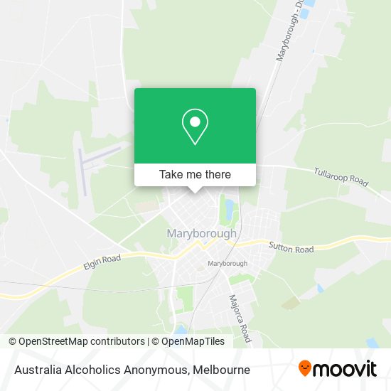 Australia Alcoholics Anonymous map