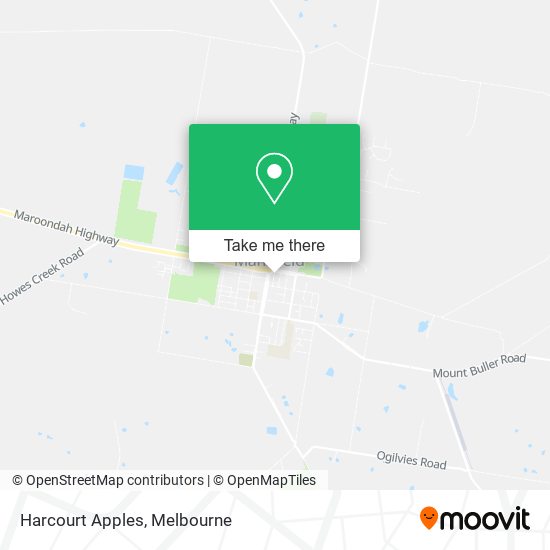 Harcourt Apples map