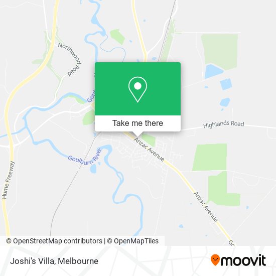 Joshi's Villa map