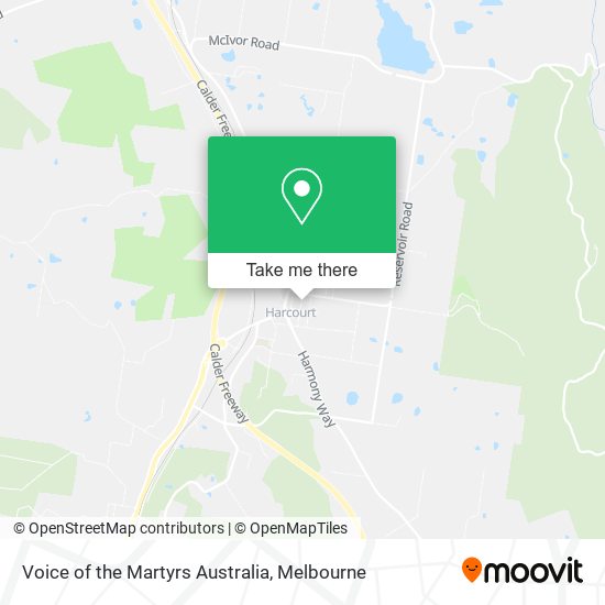 Voice of the Martyrs Australia map